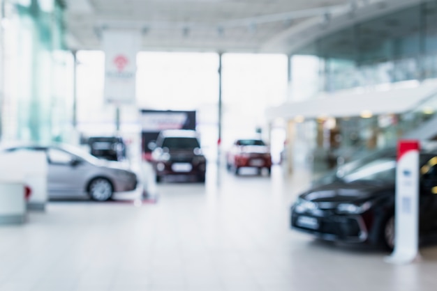 Close up of car in dealership