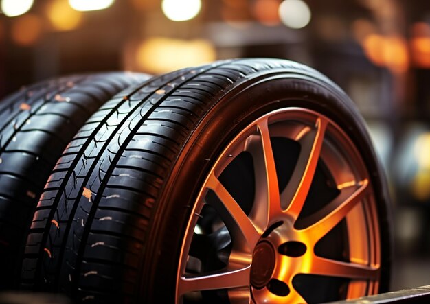 a close up of a car tire with the word car on the rim.