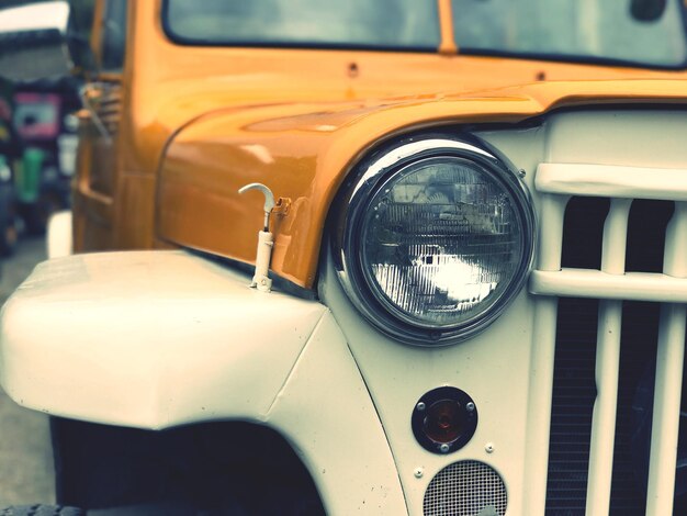 Foto prossimo piano dell'auto