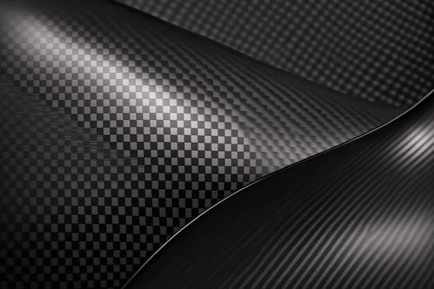 A close up of a carbon fiber surface.