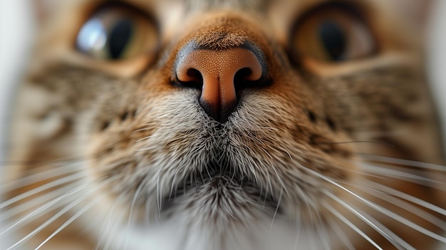 Photo close up of cat cat face cat nose portrait of a cat closeup