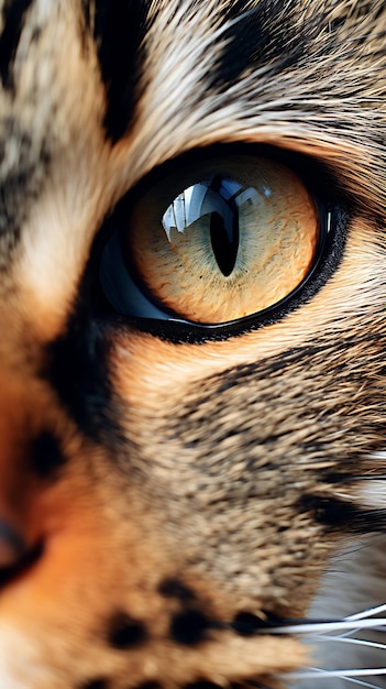 Близкие кошачьи глаза мобильные обои