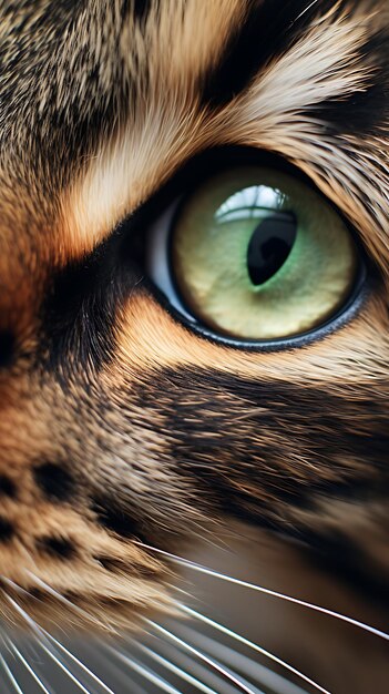 Close up cat eyes mobile wallpaper