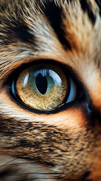 Close up cat eyes mobile wallpaper
