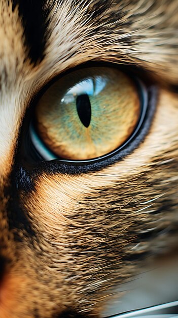 Close up cat eyes mobile wallpaper