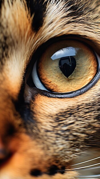 Foto close up occhi di gatto carta da parati mobile