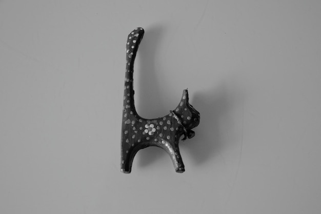 Photo close up of cat object over white background