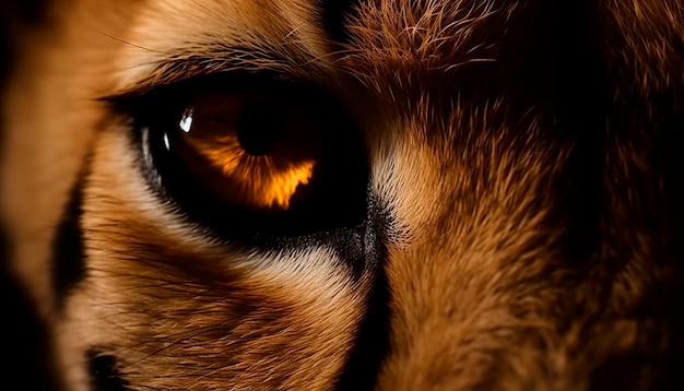 A close up of a cat's eye