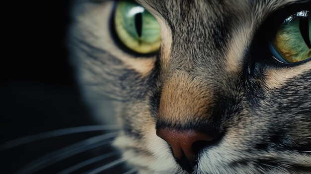 A close up of a cat's eye