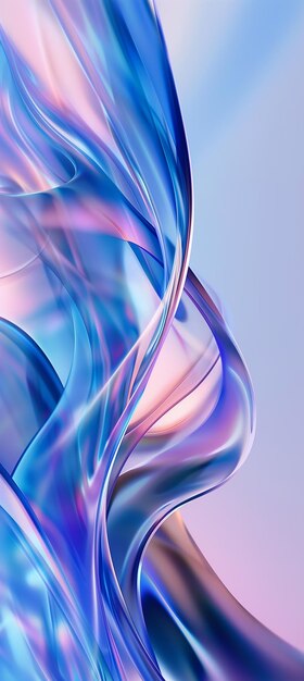 a close up of a cell phone with a blue and purple background generative ai