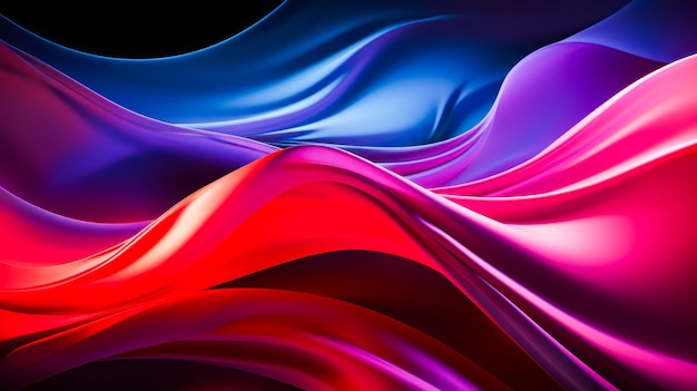 Close up of cell phone with colorful background Generative AI