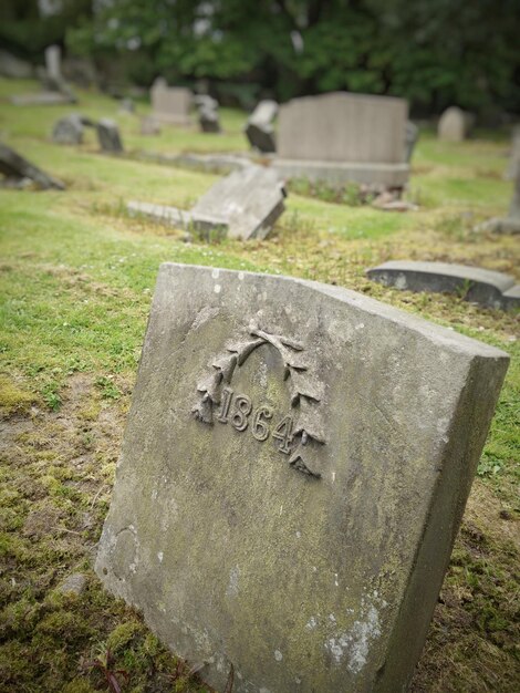 Foto close-up del cimitero