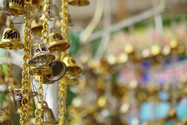 Close-up of chain hanging outdoors