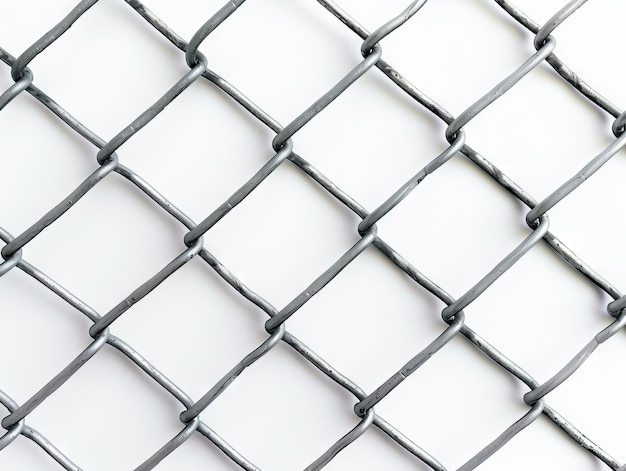 Photo a close up of a chain link fence