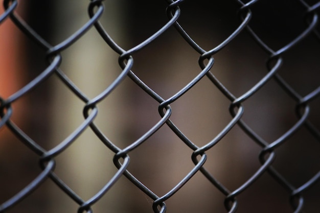 close-up of chainlink fence