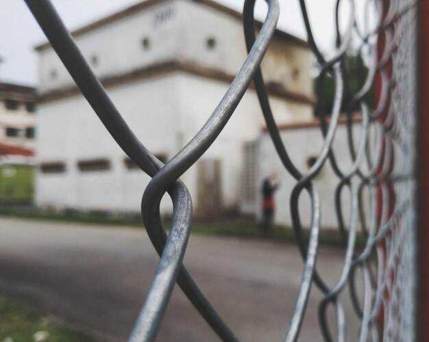 Close-up of chainlink fence