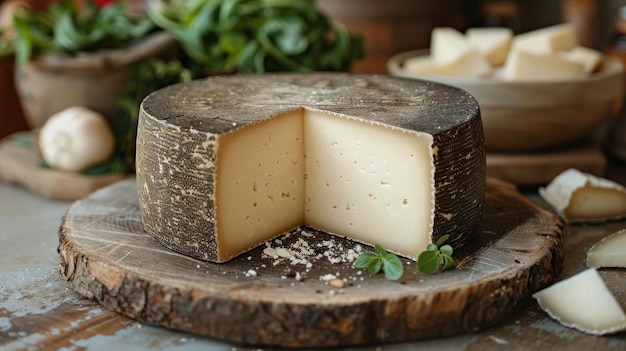 Close Up of Cheese on Table