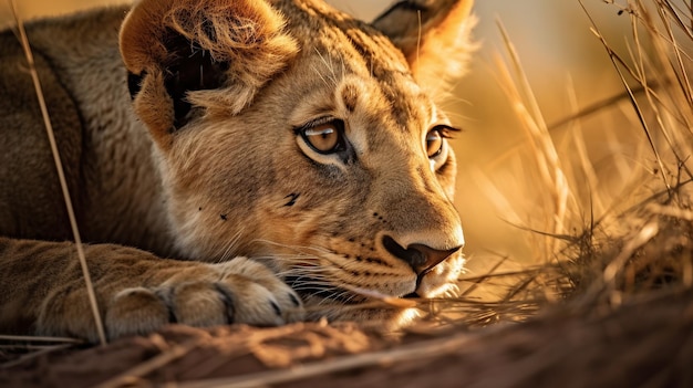 A close up of a cheetah's face