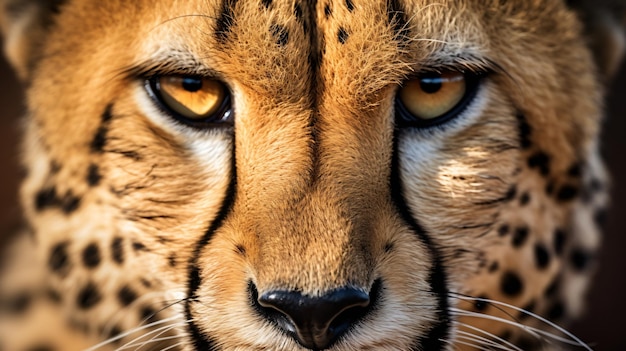 Close up of a cheetah