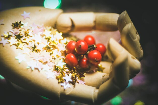 Photo close-up of cherry tomatoes in bowl