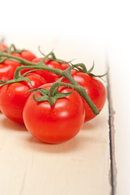 Close-up of cherry tomatoes on table