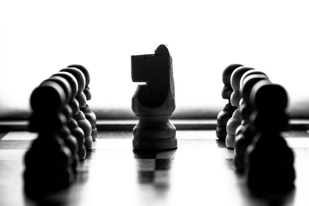 Photo close-up of chess board