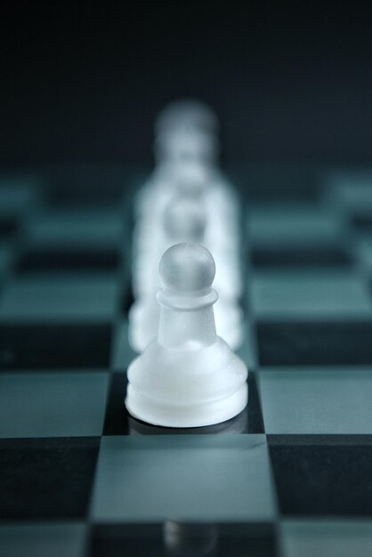 Photo close-up of chess pieces