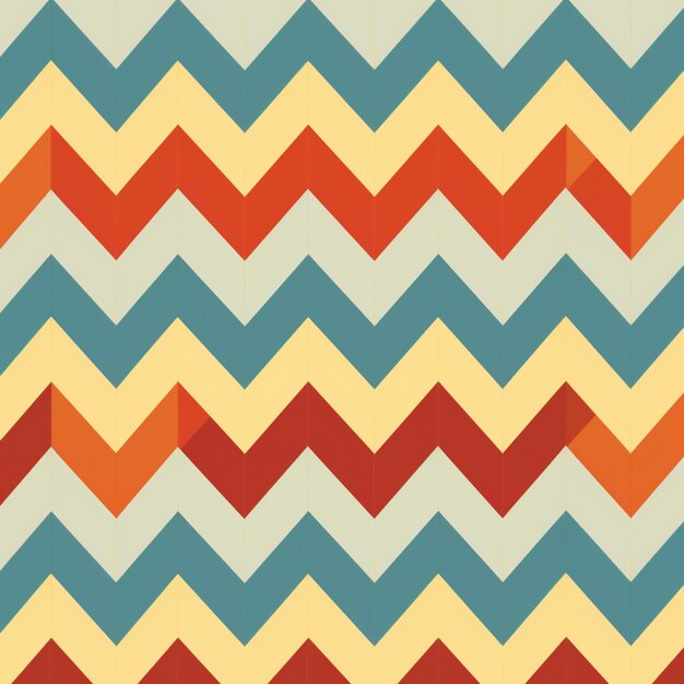 a close up of a chevron pattern with a red generative ai