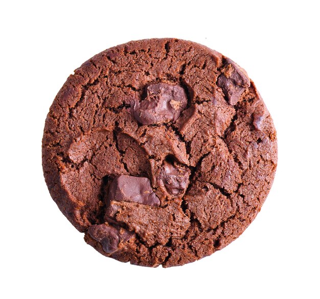 Photo close-up of chocolate cake against white background