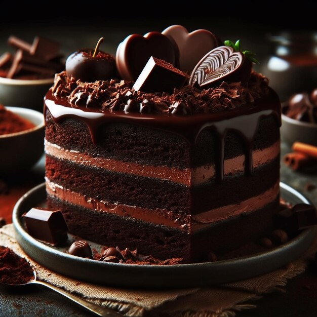 Close up of Chocolate cake