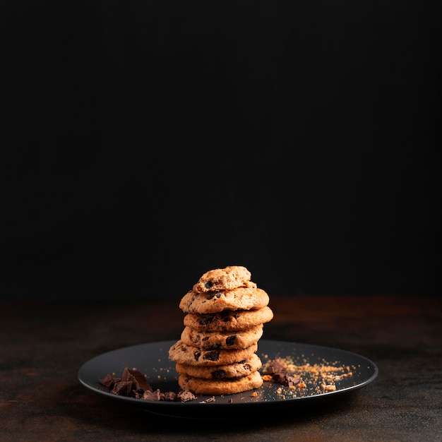 Close-up chocolate cookies