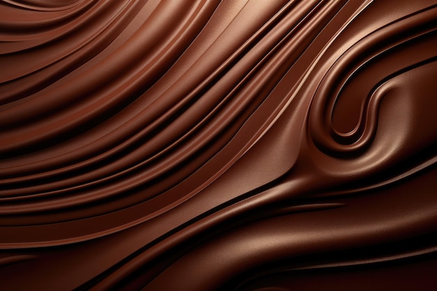 a close up of a chocolate with a swirl of chocolate