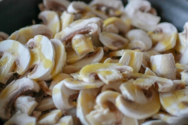 Close-up of chopped vegetables