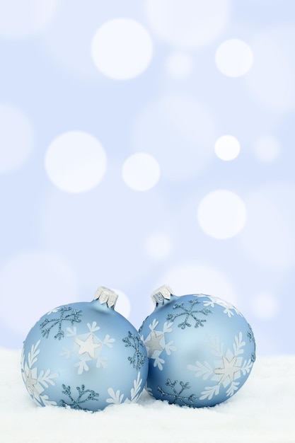 Foto close-up della decorazione natalizia