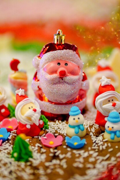 close-up of christmas decoration