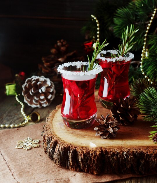 Photo close-up of christmas decorations on table