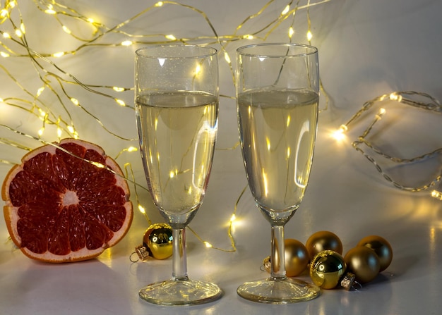 Close-up of christmas decorations on table