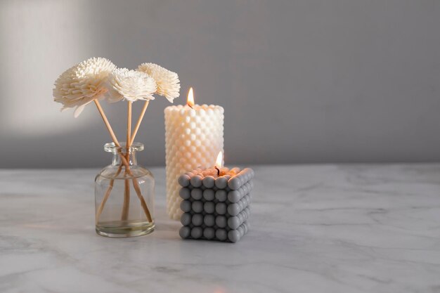 Close-up of christmas decorations on table