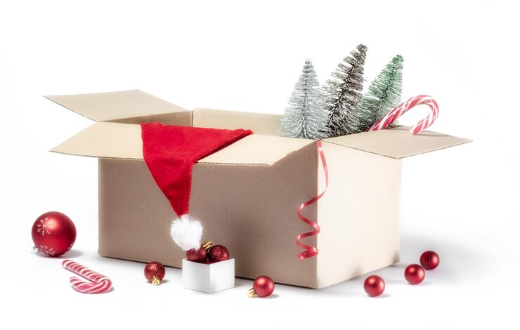 Photo close-up of christmas decorations on white background