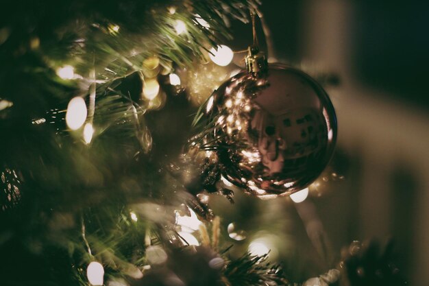 Close-up of christmas decorations