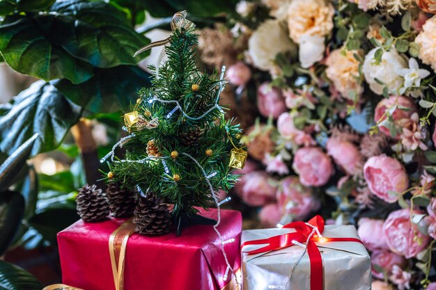 クリスマスの装飾のクローズアップ