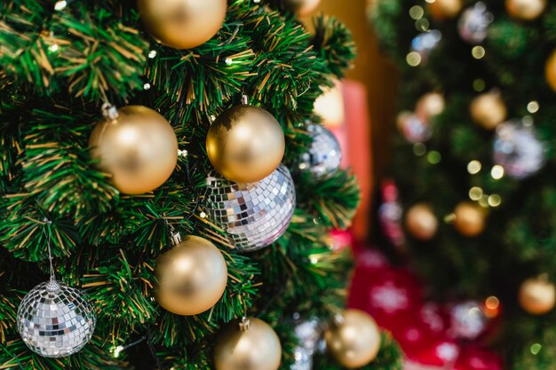 Photo close-up of christmas tree