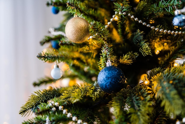 Close-up of christmas tree