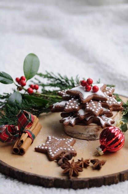 Foto close-up dell'albero di natale