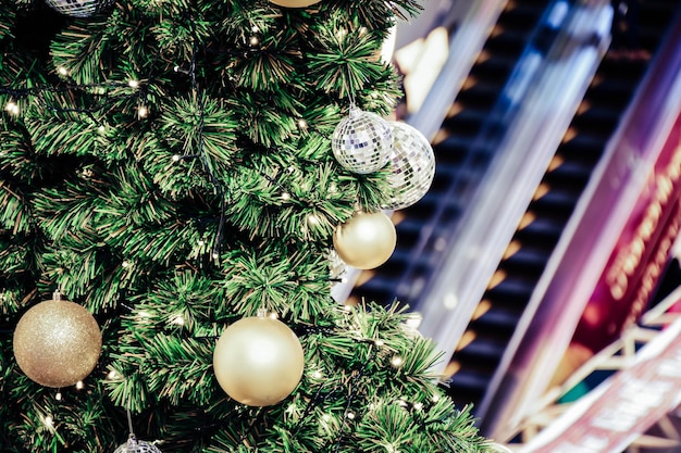 Foto close-up dell'albero di natale