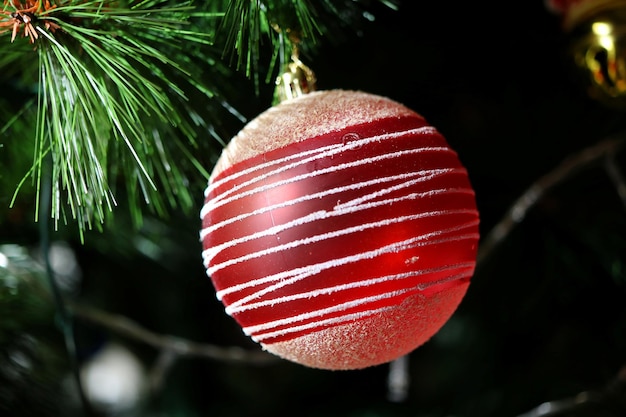 Foto close-up dell'albero di natale