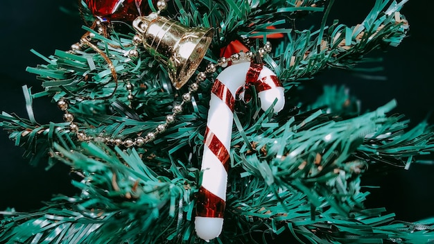 Photo close-up of christmas tree