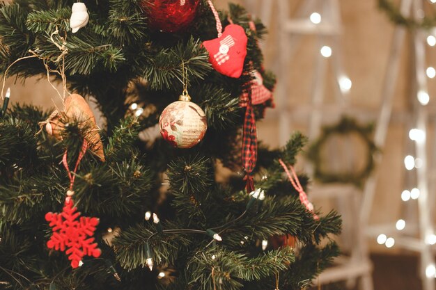 Close-up of christmas tree