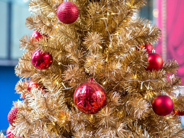 Foto close-up dell'albero di natale