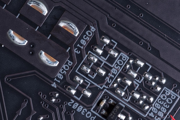 Photo close-up of circuit board